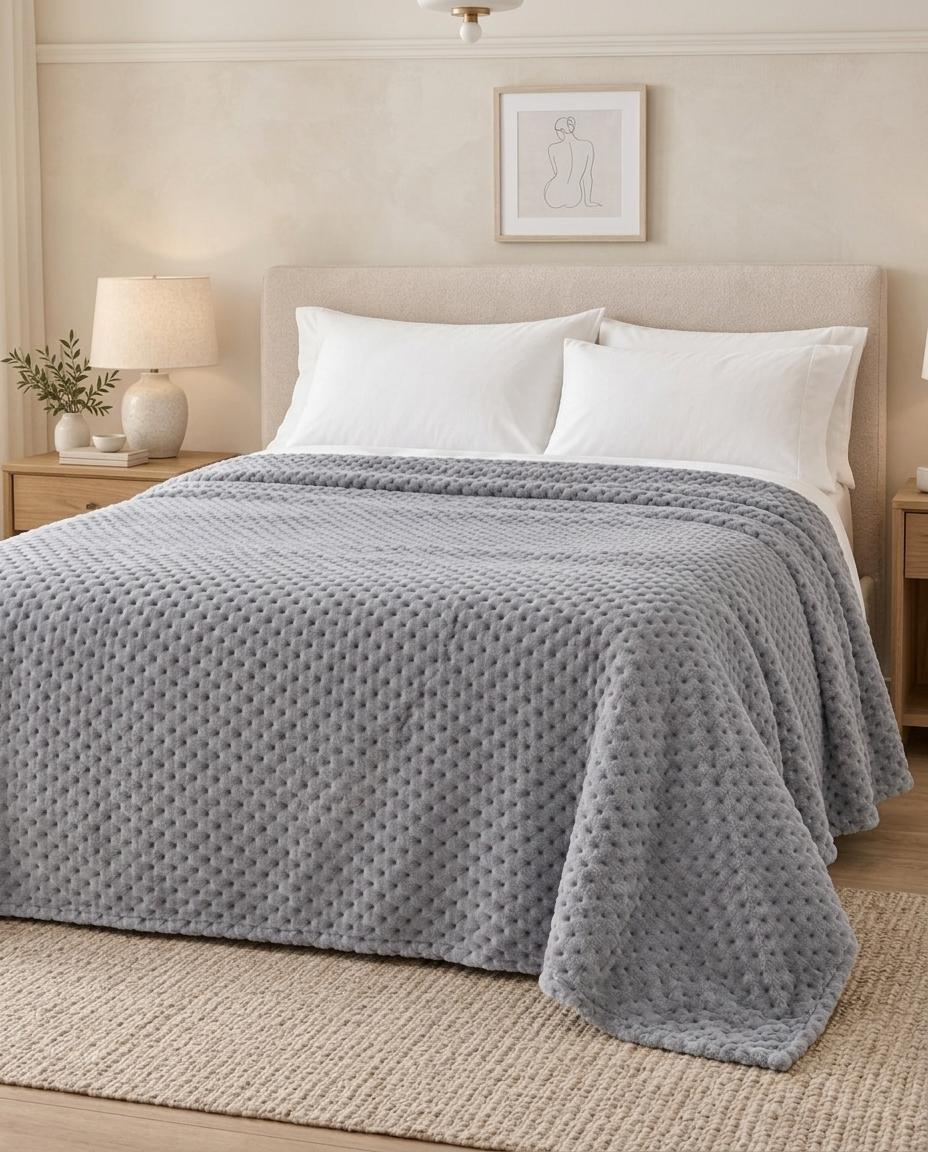 Prekrivač SOFTY 200x200 - Grey Prekrivač SOFTY 200x200 - Grey